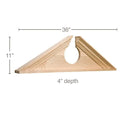 Traditional Panel Moulding, 2 1/2'w x 1''d Poplar