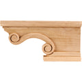 Hardware Resources Scrolled Right Corner Foot Alder 8-1/4" Length