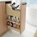 Hardware Resources Grooming Organizer Insert For Hr Converts A "No Wiggle" 8" Vanity Cabinet
