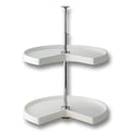 KV Lazy Susan Pie-Cut 2 Shelves
