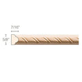 Reeded Country French Column, 3 3/4"sq. x 35 1/4"h Maple