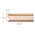 Bead and Barrel (Lips 1/4), 1 3/4"w x 11/16"d
