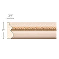 Reed and Ribbon, 7/8"w x 1/2"d Resin