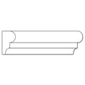 Small Rope Half Round Lineal, 1''w x 1/2''d x 8' length Alder