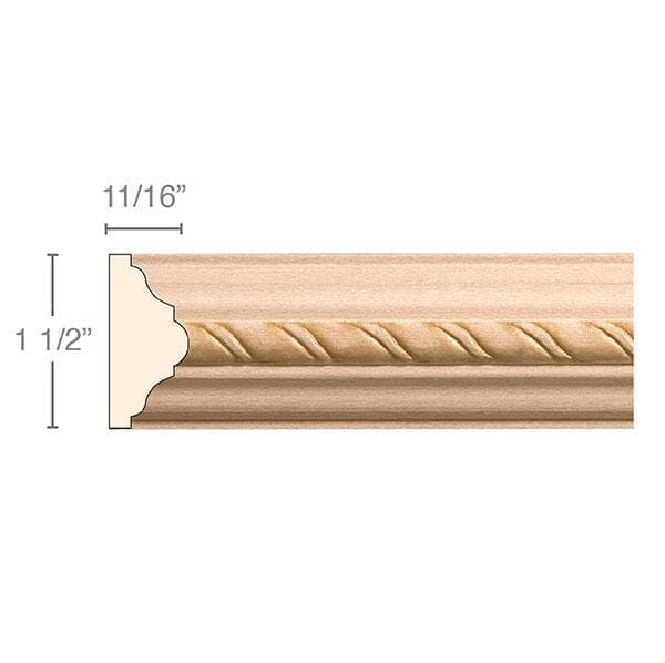 Reed and Ribbon (Ribbon pattern repeats 7 1/2), 3 1/2''w x 1''d Resin