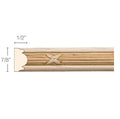 Pierced Acanthus Scrolls Frieze (repeat 13), 3"w x 3/4"d x 8' length Maple