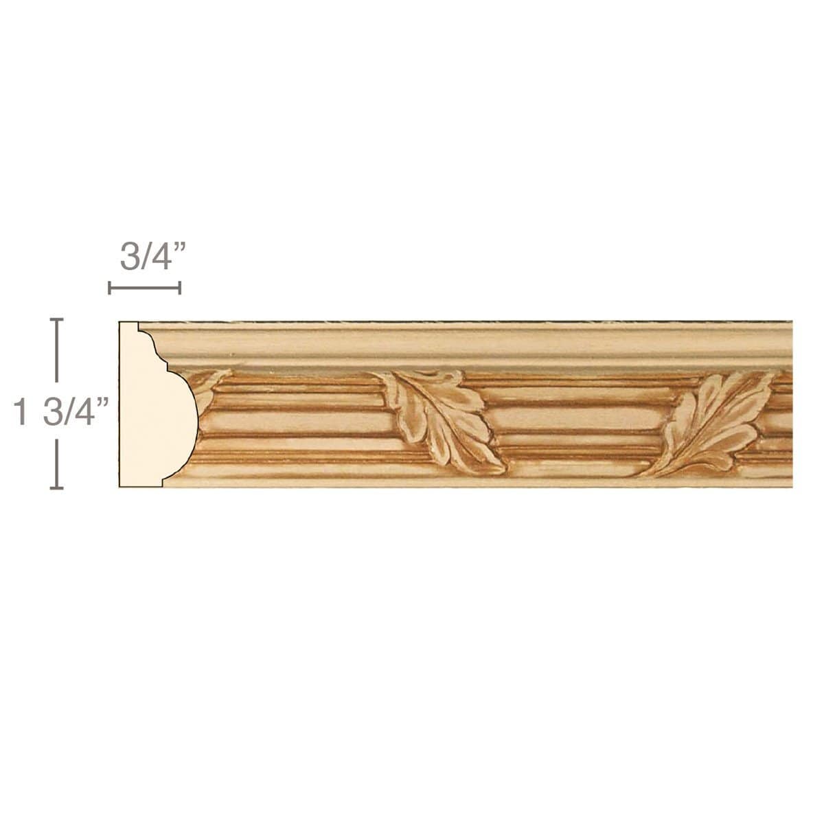 Traditional Casing, 2 1/2''w x 13/16''d Resin