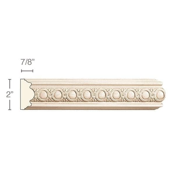Reeded Pilaster Medium, 3''w x 3/4''d x 8' length Maple