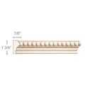 Madeline Light Rail Moulding Insert, 3/4"w x 5/16"x 8' length Cherry