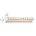 Light Rail Crown Moulding With Pinnacle Insert, 5"w x 13/16"d x 8' length Cherry