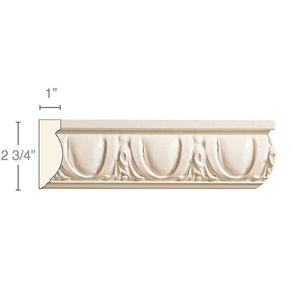 Medium Acanthus Corbel, 5 3/4"w x 14"h x 5 1/4"d Cherry