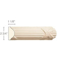 Petite Scrolled Corbel(Sold 4 per card), 1 1/2''w x 2 3/4''h x 7/8''d Maple