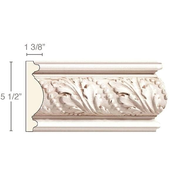 Grapevine Medallion Left, 6"w x 14 1/4"h x 1"d Maple