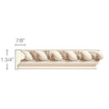 Medium Traditional Half Round Lineal, 1 1/2"w x 3/4"d x 8' length Cherry