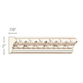 Medium Traditional Capital (Accepts up to 3 x 3/4), 4''w x 5 1/4''h x 1 1/8''d Cherry
