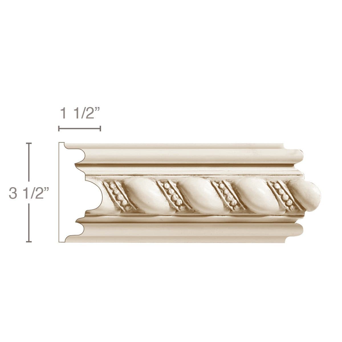 Medium Broken Pediment, 36''w x 11''h x 4''d Cherry
