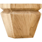 Hardware Resources 4" Square X 4" Tall Tapered Bun Foot With "V" Groove
