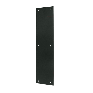 Deltana Push Plate, Black, 3-1/2" x 15"