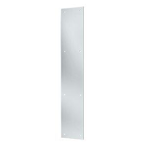 Deltana Push Plate, Chrome, 3-1/2" x 20"