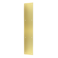 Deltana Push Plate, Polished Brass, 3-1/2" x 20"