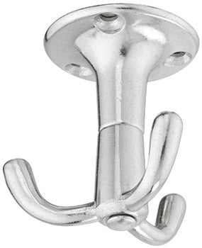 Ceiling Mounted Hook, Rotating, Aluminum Triple Prong, 53 mm x 55 mm x 53 mm, Multiples of 50