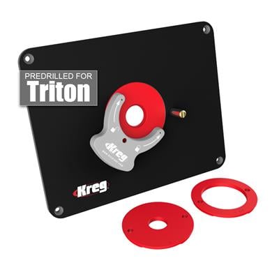 Kreg Precision Router Table Insert Plate With Level-Loc Rings