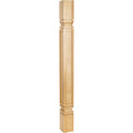 Hardware Resources Square Mission Post Alder 35-1/2" Length 3-3/4" Width