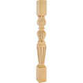 Hardware Resources Fluted Square Acanthus Post Hard Maple 35-1/2" Length 3-1/2" Width