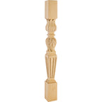 Hardware Resources Fluted Square Acanthus Post