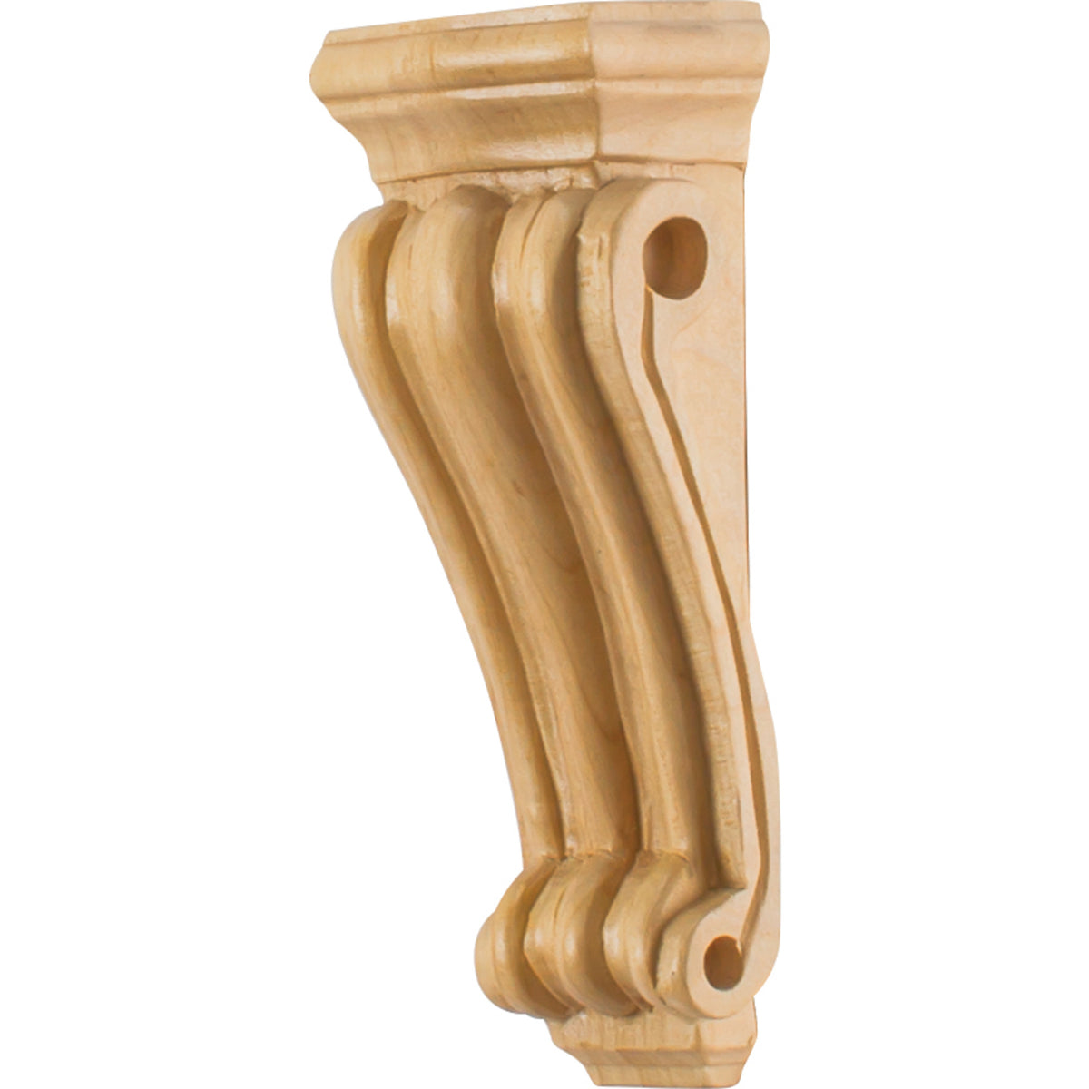 Hardware Resources Low-Profile Scrolled Corbel Cherry 6 in. length 2-1/4 in. width