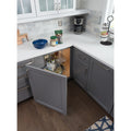 Sliding Door Corner Organizer For Frameless Cabinetry