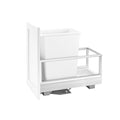 Rev-a-shelf Aluminum Bottom Mount Waste Container With Rev-A-Motion, 15"