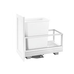 Rev-a-shelf Aluminum Bottom Mount Waste Container With Rev-A-Motion