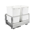 Rev-a-shelf Aluminum Bottom Mount Waste Container With Rev-A-Motion, 18"