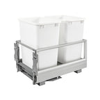 Rev-a-shelf Aluminum Bottom Mount Waste Container With Rev-A-Motion