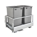 Rev-a-shelf Aluminum Bottom Mount Waste Container With Rev-A-Motion, 18"
