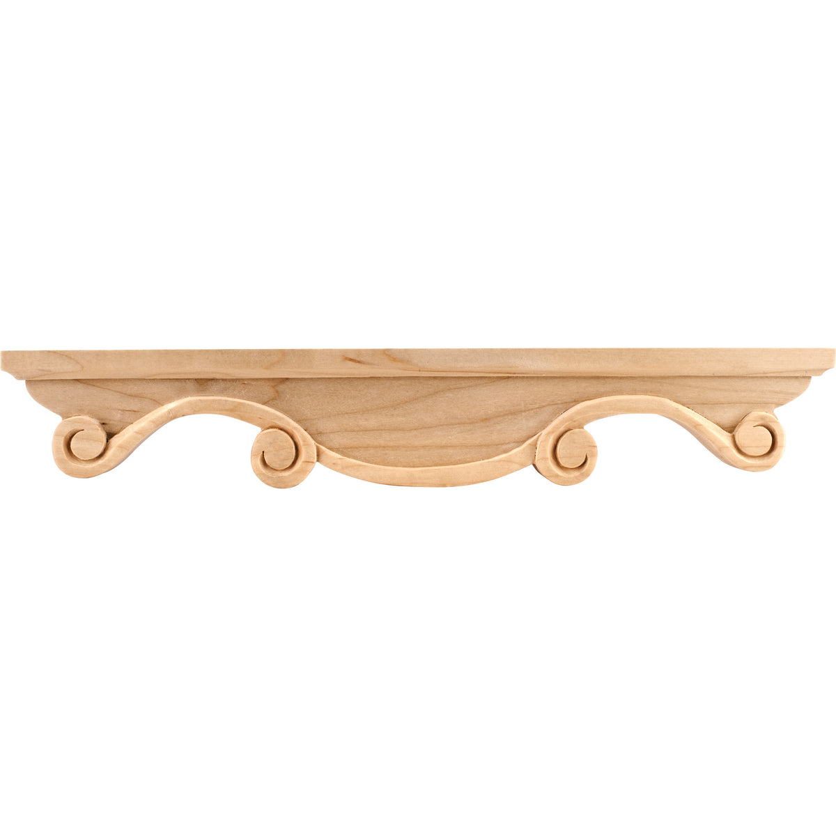 Hardware Resources Scrolled Middle Corner Foot Maple 16" Length