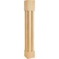 Hardware Resources Scooped Post Alder 35-1/2" Length 5" Width