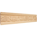 Hardware Resources 4-3/4" x 1-1/8" Acanthus & Grape Hand Carved Moulding Maple