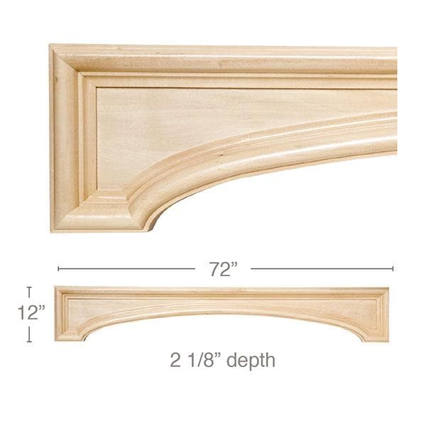 Traditional Chair Rail, 2 1/2''w x 13/16''d Poplar