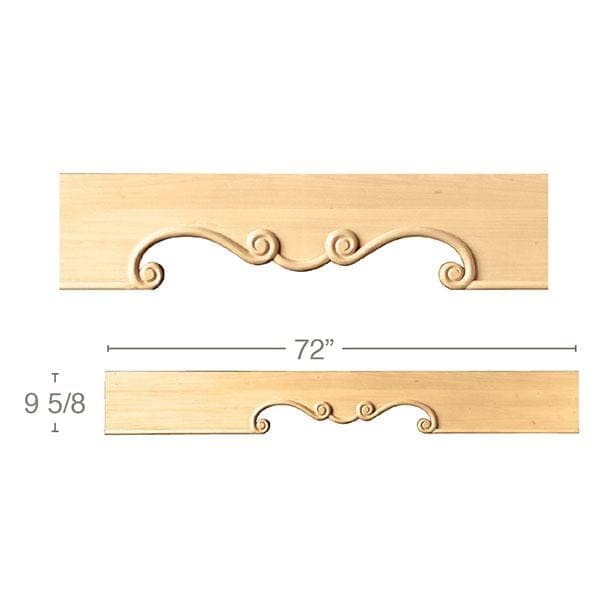 Split Fluted Roman Classic Column, 3 3/4"w x 35 1/4"h x 1 7/8"d, 1 Pair Cherry