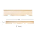 Split Fluted English Estate Column, 3 3/4''w x 35 1/4''h x 1 7/8''d, 1 Pair Cherry
