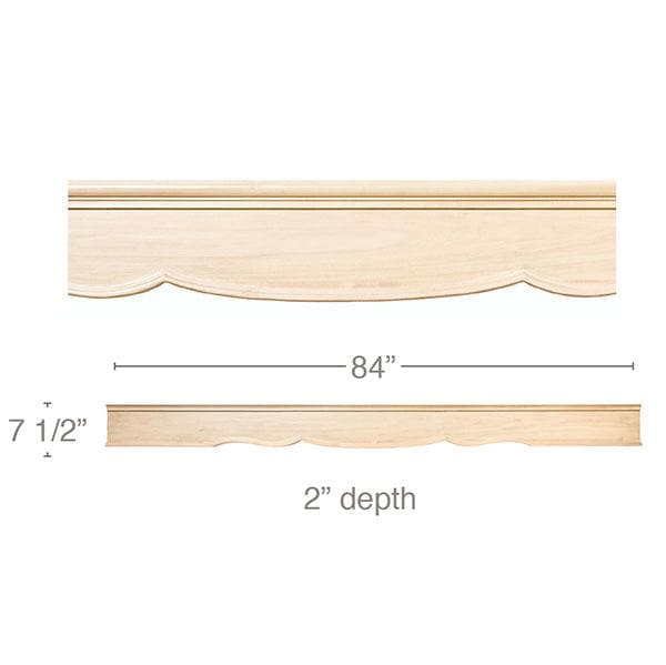Split Fluted English Estate Column, 3 3/4''w x 35 1/4''h x 1 7/8''d, 1 Pair Cherry