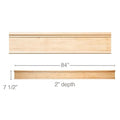 Base Corner, 2 1/16"w x 8 1/2â€h x 15/16"d (fits 3/4" bullnose)