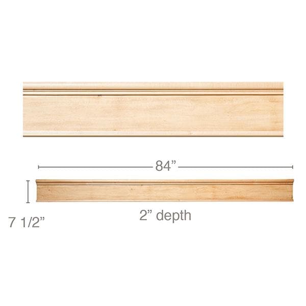 Base Corner, 2 1/16"w x 8 1/2â€h x 15/16"d (fits 3/4" bullnose)