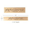 Plain Roman Classic Column, 3 3/4"sq. x 35 1/4"h Maple