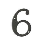 Deltana 4" Numbers Solid Brass