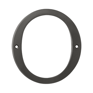 Deltana 6" Numbers Solid Brass Oil Rubbed Bronze Number 0