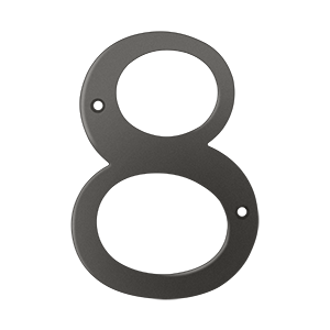 Deltana 6" Numbers Solid Brass
