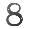 Deltana 6" Numbers Solid Brass Oil Rubbed Bronze Number 8
